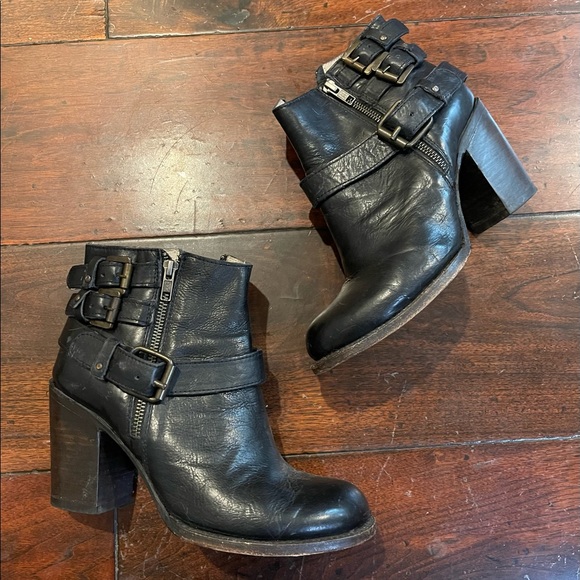Freebird Booties Boots Bolo Black Size 